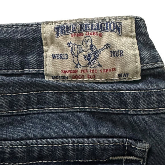 True Religion Blue Boot Cut Jeans - Picture 3 of 6